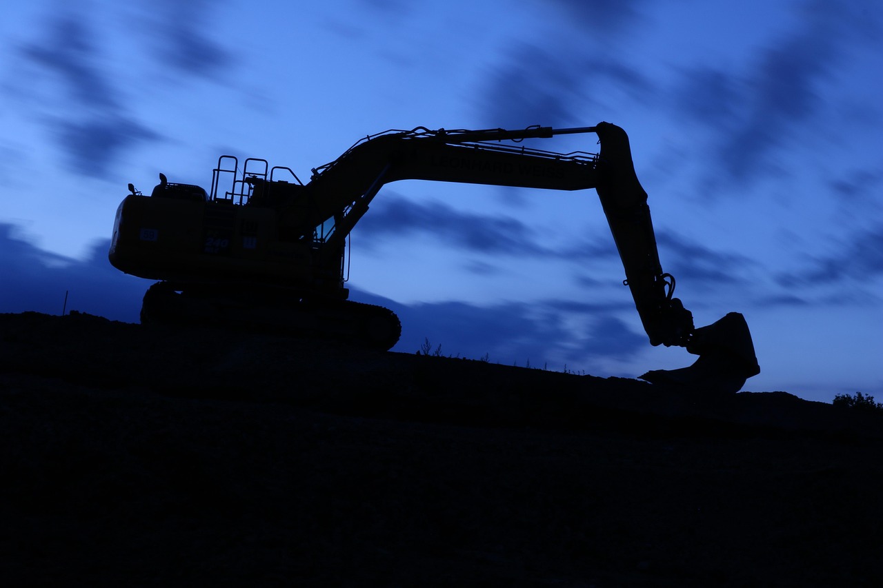 About Night Move Long Exposure Excavator 2642388
